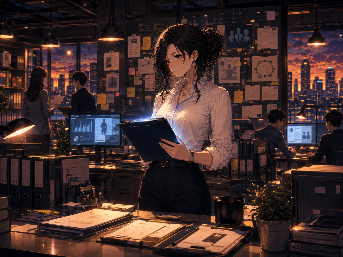 HRdaily newsroom at dusk