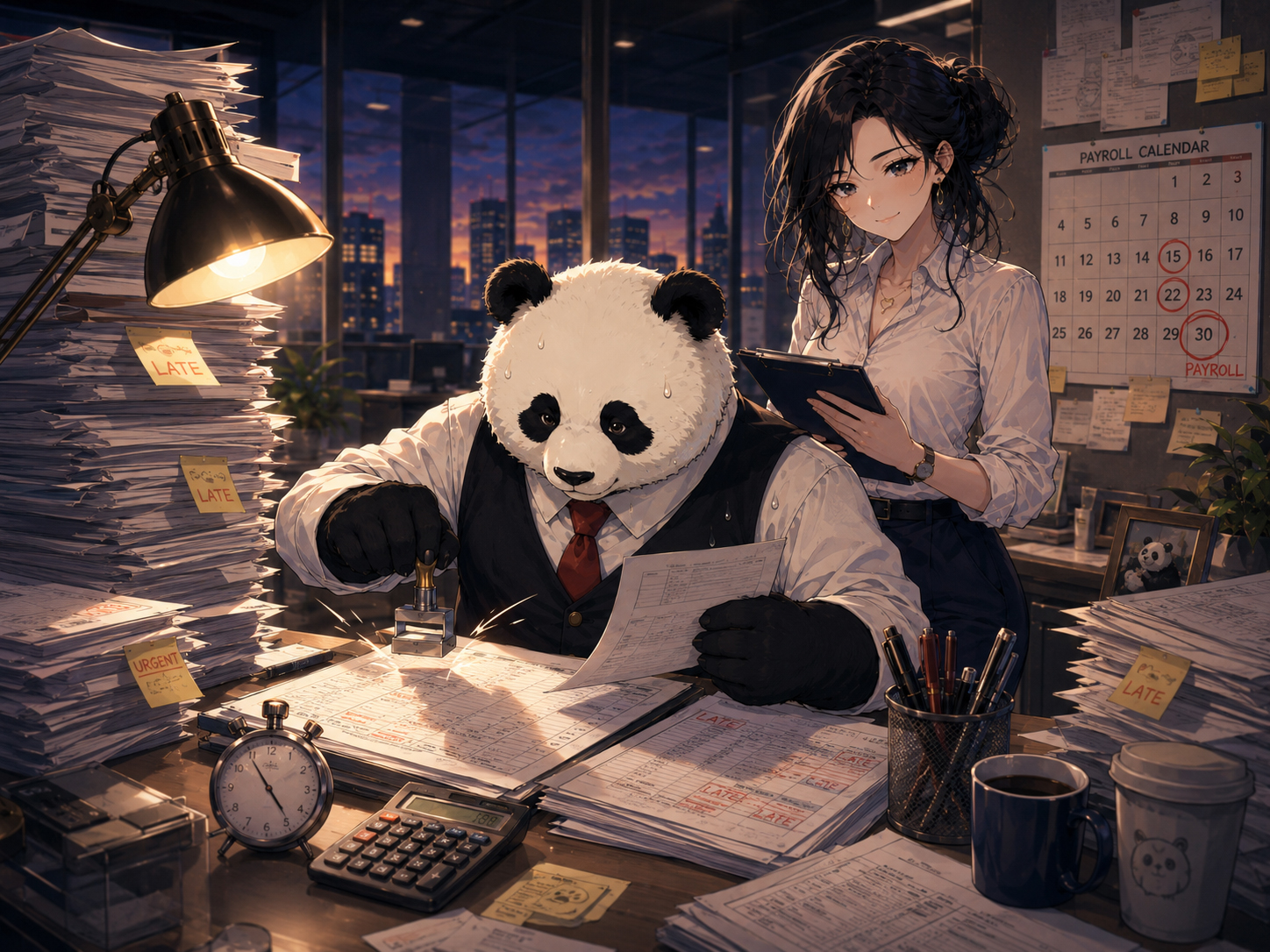 Payroll Panda battles late timesheets