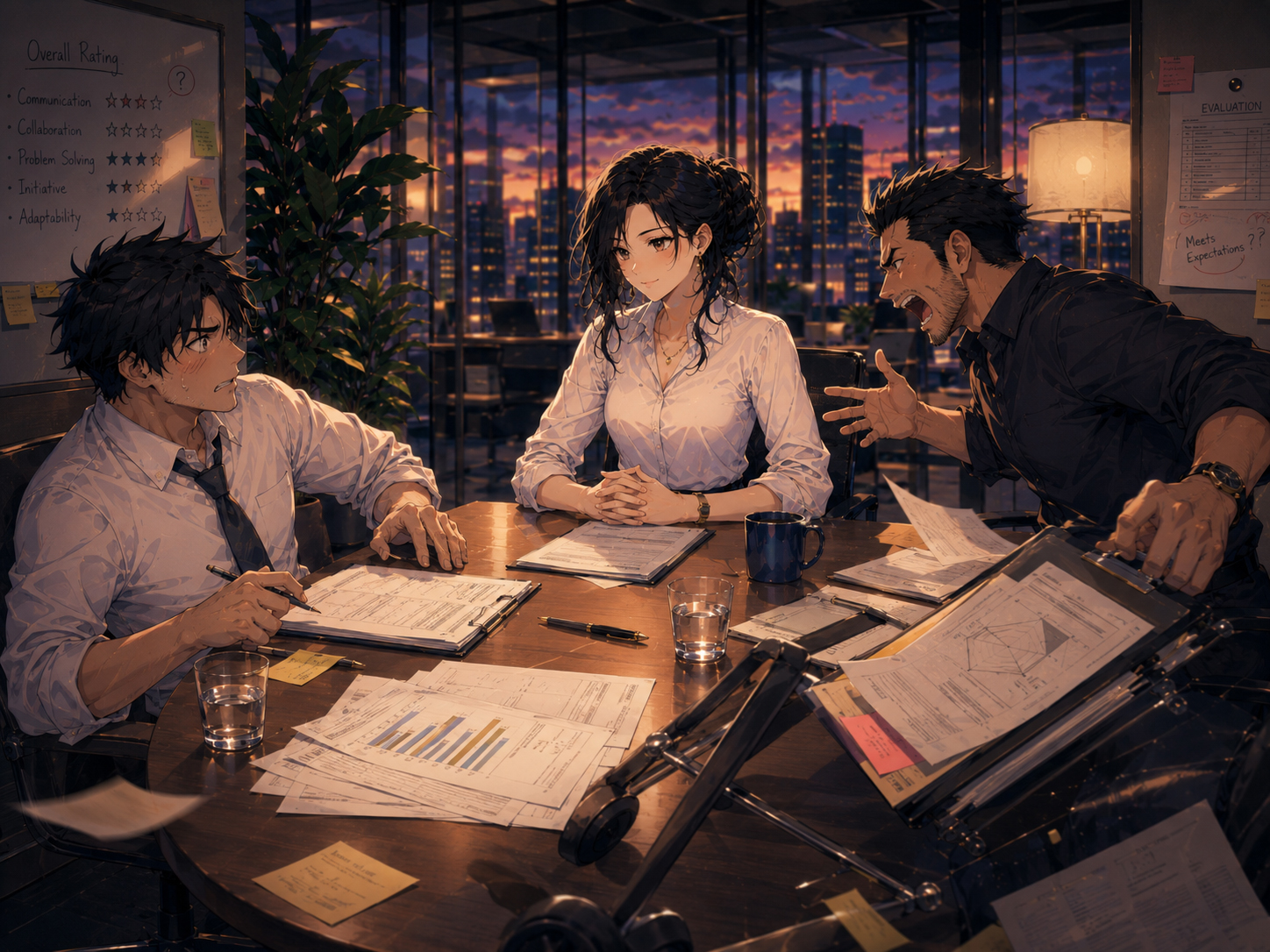 Performance review meeting goes sideways